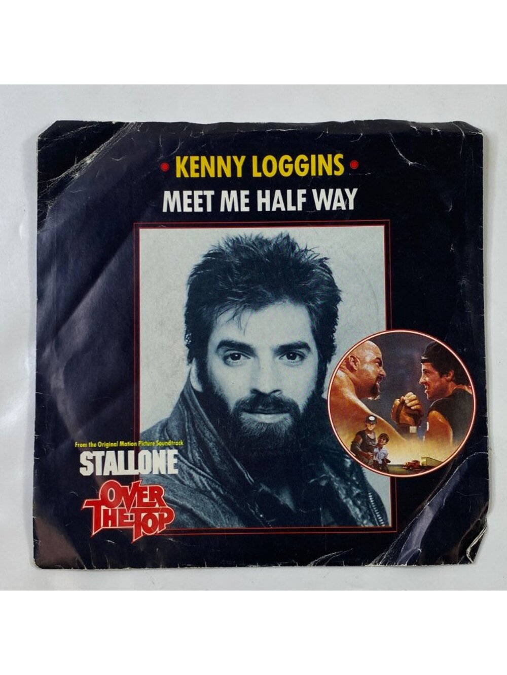Kenny Loggins Meet Me Half Way Movie Soundtrack 45 RPM Vinyl Single Over The Top